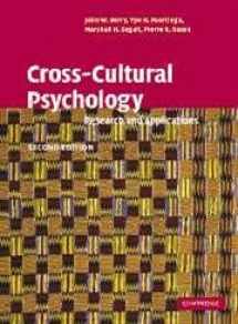 9780521646178-0521646170-Cross-Cultural Psychology: Research and Applications