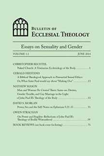 9781499571219-1499571216-Bulletin of Ecclesial Theology: Essays on Human Sexuality and Gender