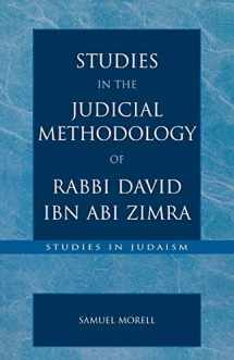 9780761827078-0761827072-Studies in the Judicial Methodology of Rabbi David ibn Abi Zimra (Studies in Judaism)