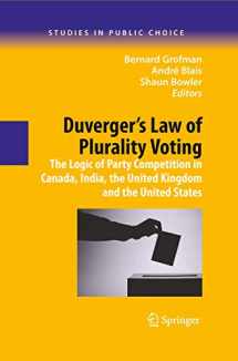 9780387097190-0387097198-Duverger's Law of Plurality Voting (Studies in public Choice)