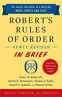 9781541797703-1541797701-Robert's Rules of Order Newly Revised In Brief, 3rd edition
