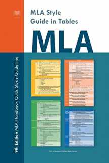 9781471670718-1471670716-MLA Style Guide in Tables: 9th Edition MLA Handbook Quick Study Guidelines