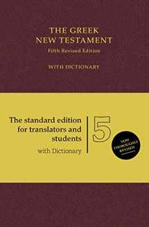 9781619701397-1619701391-UBS5 Greek New Testament with Concise Greek-English Dictionary, Burgundy (Hardcover): with Dictionary (Ancient Greek Edition)
