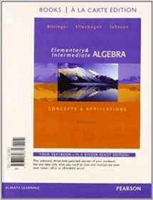 9780134772332-0134772334-Elementary and Intermediate Algebra: Concepts and Applications, Books a la Carte Edition Plus MyLab Math -- Access Card Package