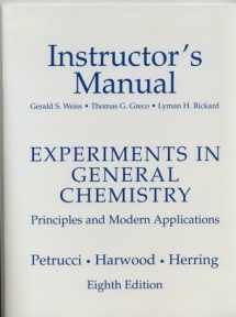9780130176899-0130176893-Instructors Manual: Experiments in General Chemistry Principles and Modern Applications