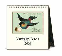 9781619927049-1619927047-Cavallini Papers & Co. CAL16-14 2016 Vintage Birds Desk Calendar