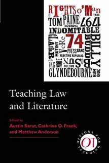9781603290920-1603290923-Teaching Law and Literature (Options for Teaching)