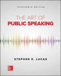 9780076942244-0076942244-Lucas, The Art of Public Speaking, 2020, 13e, Student Edition