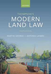 9780198869061-0198869061-Thompson's Modern Land Law