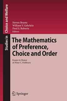 9783540791270-3540791272-The Mathematics of Preference, Choice and Order: Essays in Honor of Peter C. Fishburn (Studies in Choice and Welfare)
