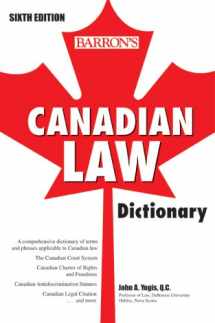 9780764139802-0764139800-Canadian Law Dictionary