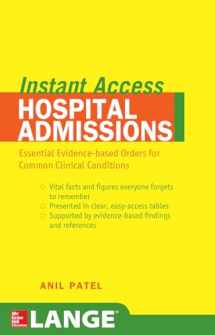 9780071481373-0071481370-LANGE Instant Access Hospital Admissions: Essential Evidence-Based Orders for Common Clinical Conditions