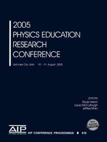 9780735403116-0735403112-2005 Physics Education Research Conference (AIP Conference Proceedings, 818)