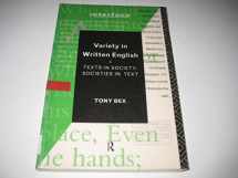 9780415108393-041510839X-Variety in Written English: Texts in Society/Societies in Text (Interface)