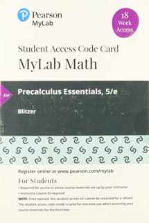 9780135902257-0135902258-Precalculus Essentials -- MyLab Math with Pearson eText