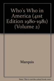 9780837901411-0837901413-Who's Who in America (41st Edition 1980-1981) (Volume 2)