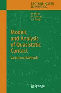 9783642061783-3642061788-Models and Analysis of Quasistatic Contact: Variational Methods (Lecture Notes in Physics)
