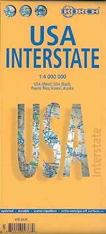 9783866093676-3866093675-Laminated USA Interstate Map by Borch (English Edition)