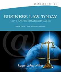 9781133273561-1133273564-Business Law Today, Standard: Text and Summarized Cases (Miller Business Law Today Family)