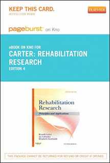 9780323184991-0323184995-Rehabilitation Research - Elsevier eBook on Intel Education Study (Retail Access Card): Principles and Applications (Pageburst (Access Codes))