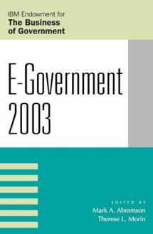 9780742527973-0742527972-E-Government 2003 (IBM Center for the Business of Government)