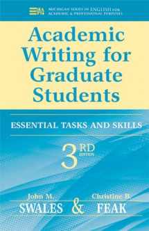 9780472034758-0472034758-Academic Writing for Graduate Students: Essential Tasks and Skills (Michigan Series In English For Academic & Professional Purposes)