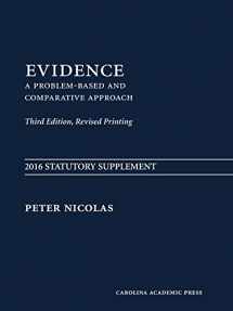 9781611638592-1611638593-Evidence: Statutory Supplement 2016