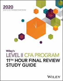 9781119630463-1119630460-Wiley's Level II CFA Program 11th Hour Final Review Study Guide 2020