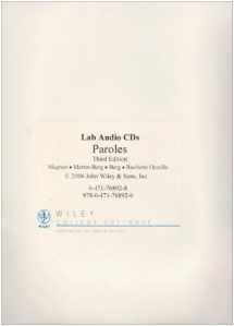 9780471768920-0471768928-Paroles 3rd Edition Lab Audio CDs (Spanish Edition)