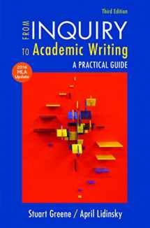 9781319089689-1319089682-From Inquiry to Academic Writing with 2016 MLA Update