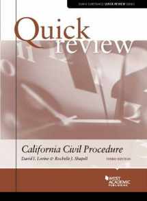 9780314290229-0314290222-Quick Review of California Civil Procedure (Quick Reviews)