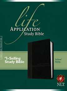 9781496413444-149641344X-NLT Life Application Study Bible, Second Edition, TuTone (Red Letter, LeatherLike, Black/Onyx)