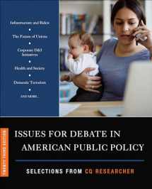 9781071835234-1071835238-Issues for Debate in American Public Policy: Selections from CQ Researcher