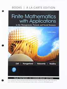 9780134862682-0134862686-Finite Mathematics with Applications, Books a la Carte and MyLab Math with Pearson eText -- 24-Month Access Card Package
