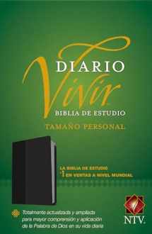 9781496440754-1496440757-Biblia de estudio del diario vivir NTV, tamaño personal (SentiPiel, Negro, Letra Roja) (Spanish Edition)