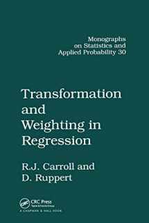 9780367403379-0367403374-Transformation and Weighting in Regression (Chapman & Hall/CRC Monographs on Statistics and Applied Probability)
