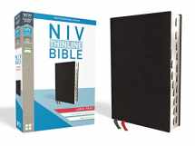 9780310448334-0310448336-NIV, Thinline Bible, Large Print, Bonded Leather, Black, Red Letter, Thumb Indexed, Comfort Print