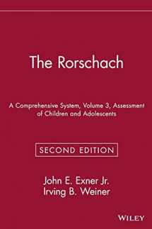 9780471559276-047155927X-The Rorschach: A Comprehensive System, Volume 3: Assessment of Children and Adolescents