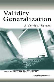 9780805841145-0805841148-Validity Generalization: A Critical Review (Applied Psychology Series)
