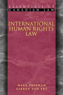 9781552210949-1552210944-International Human Rights Law (Essentials of Canadian Law)