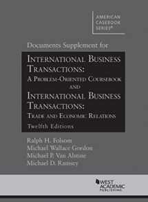 9781628102239-1628102233-Doc Supp for IBT: A Problem Oriented Coursebook and IBT: Trade and Economic Relations, 12th Edit's (American Casebook Series)