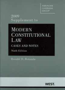9780314907073-0314907076-Modern Constitutional Law: Cases and Notes, 9th Edition, 2009 Supplement (American Casebook)