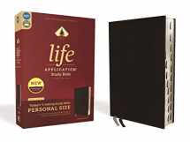 9780310453000-0310453003-NIV, Life Application Study Bible, Third Edition, Personal Size, Bonded Leather, Black, Red Letter, Thumb Indexed