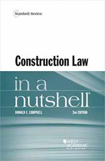 9781684670307-1684670306-Construction Law in a Nutshell (Nutshells)