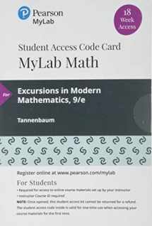 9780135902868-013590286X-MyLab Math with Pearson eText -- 18 Week Standalone Access Card -- for Excursions in Mathematics