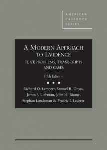 9781634595858-1634595858-A Modern Approach to Evidence: Text, Problems, Transcripts and Cases, 5th â€“ CasebookPlus (American Casebook Series)