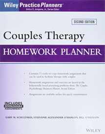 9781119230687-1119230683-Couples Therapy Homework Planner, 2nd Edition (Wiley Practice Planners)