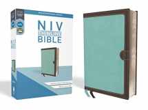 9780310448891-0310448891-NIV, Thinline Bible, Leathersoft, Teal/Brown, Red Letter, Comfort Print