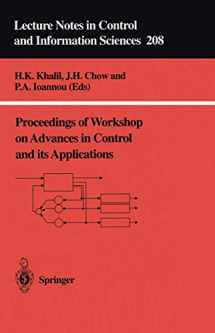 9783540199939-3540199934-Proceedings of Workshop on Advances in Control and its Applications (Lecture Notes in Control and Information Sciences, 208)