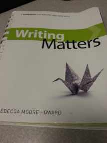 9780077453275-0077453271-Writing Matters, Tabbed Preliminary Edition (Comb-bound)